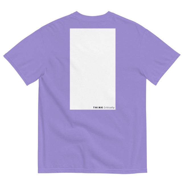 High-Grade Cotton T-shirt in Pastel Violet – Think Critically