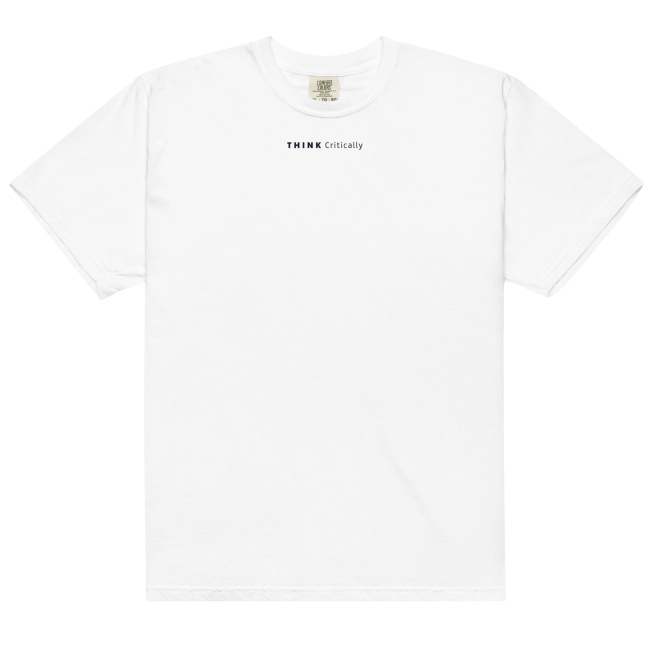 Thinker's Essential White T-shirt – Think Critically