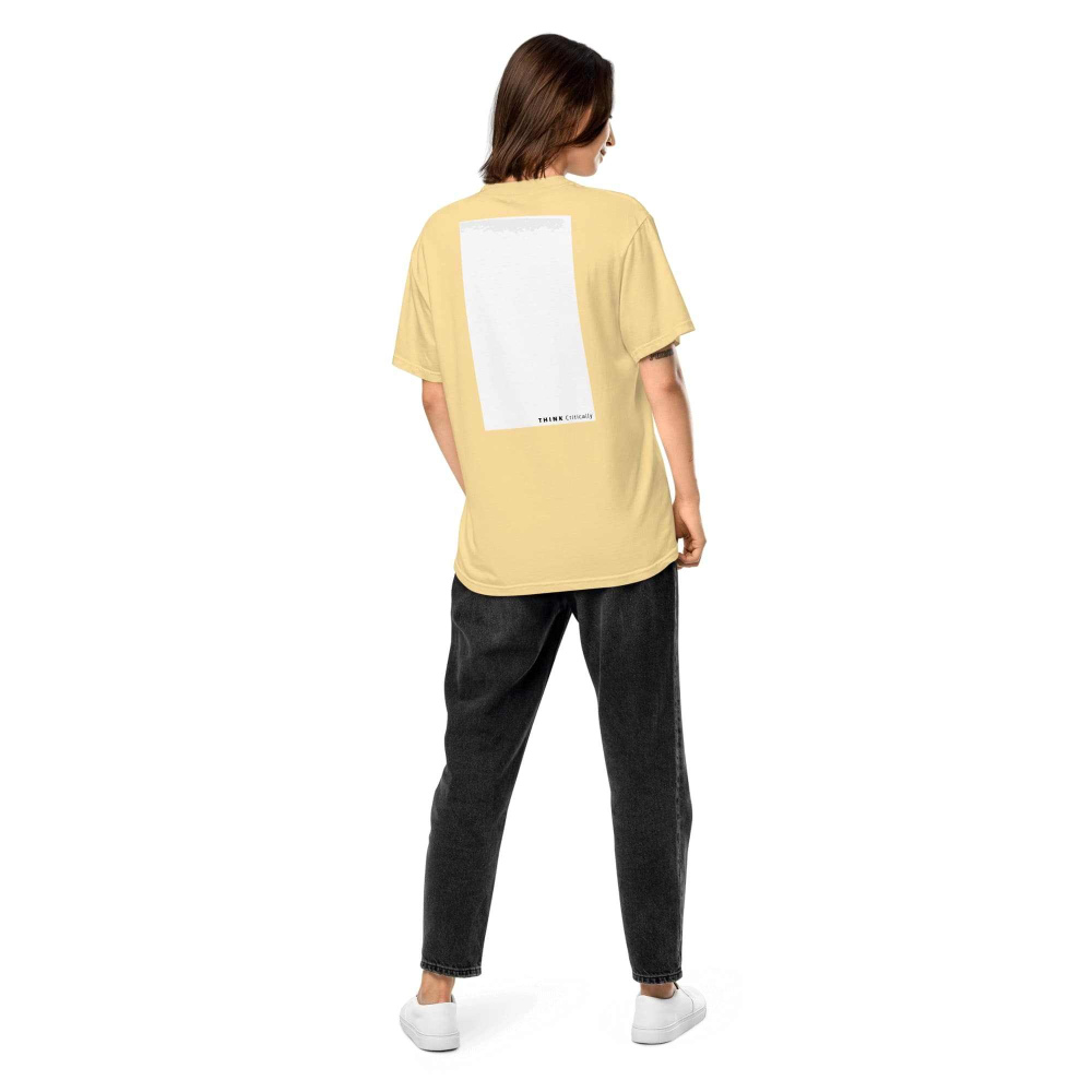 High-Grade Cotton T-shirt in Pastel Yellow – Think Critically 